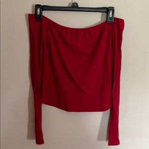 Off the shoulder long sleeve